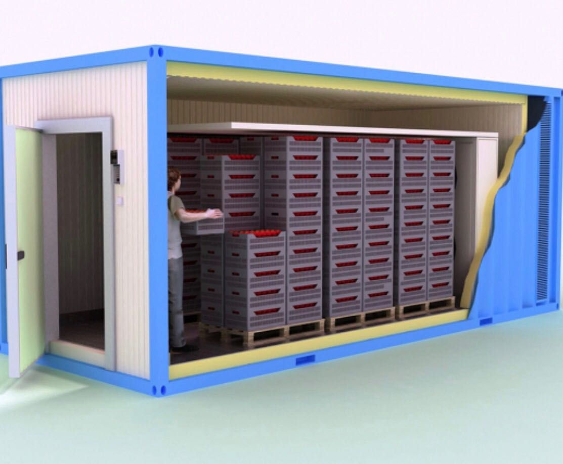 Container Type Freezer / Move Type Blast Freezer 40 Feet -40 ℃ Container Type Freezer