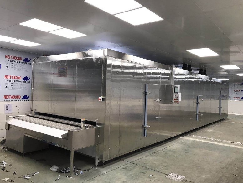 China First Cold Chain Tunnel Cooler for Chicken Breast Factory 