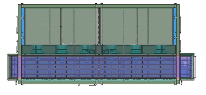 高品質流化床速凍機 FSLD1000 速凍機，適用於來自首位條冷鏈的芒果塊 