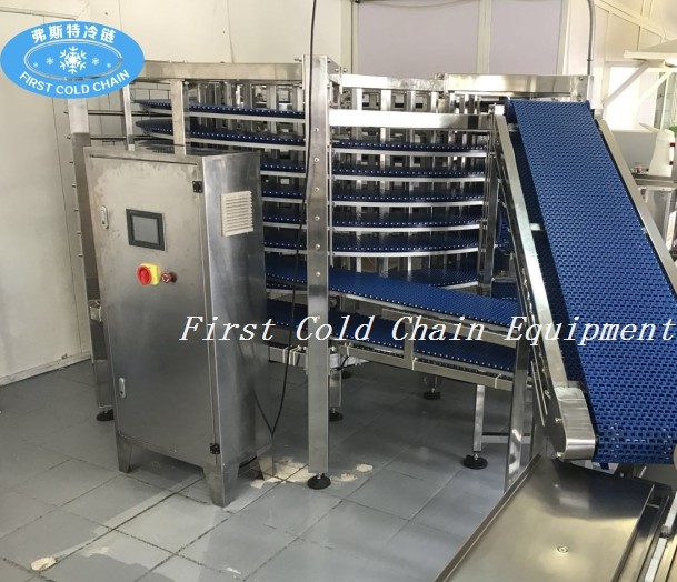 Spiral Freezer 600kg/h with Stainless Steel Materials /Instant Freezing Machinery for Frozen SeaFood 