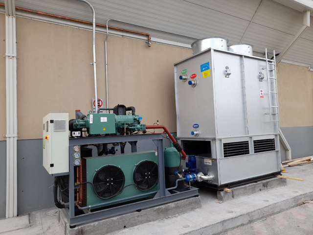 Kilalang Kilalang Brand Screw Compressor Refrigeration System Design Plan Para sa Fluidized IQF Freezer 