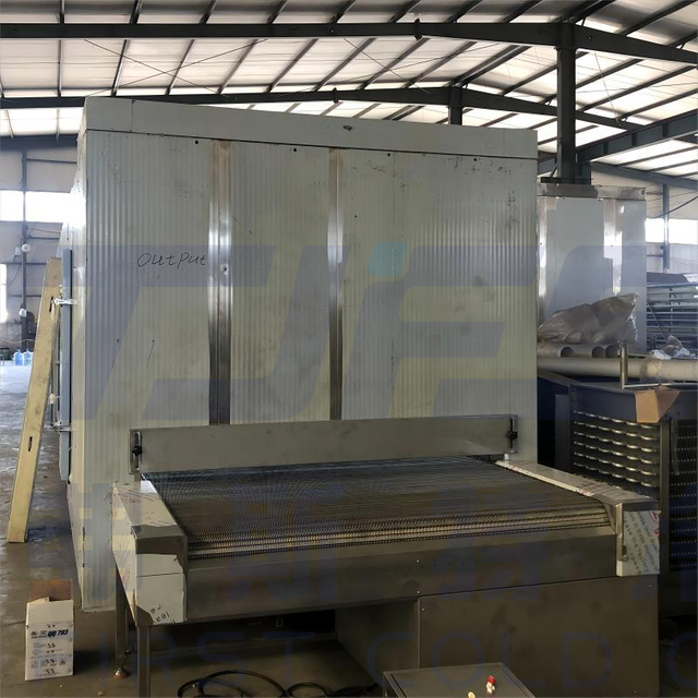 中國首位座雞胸肉工廠冷鏈隧道冷卻機 